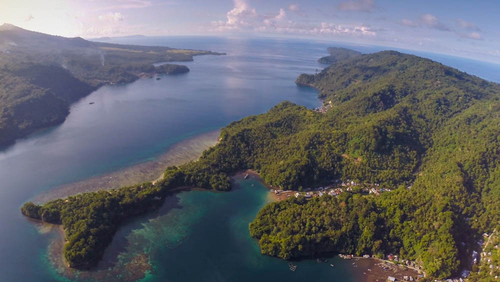 Lembeh Strait over view